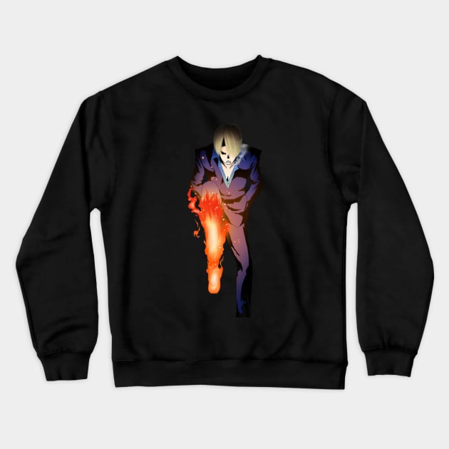 diable jambe Crewneck Sweatshirt by Jalfaro